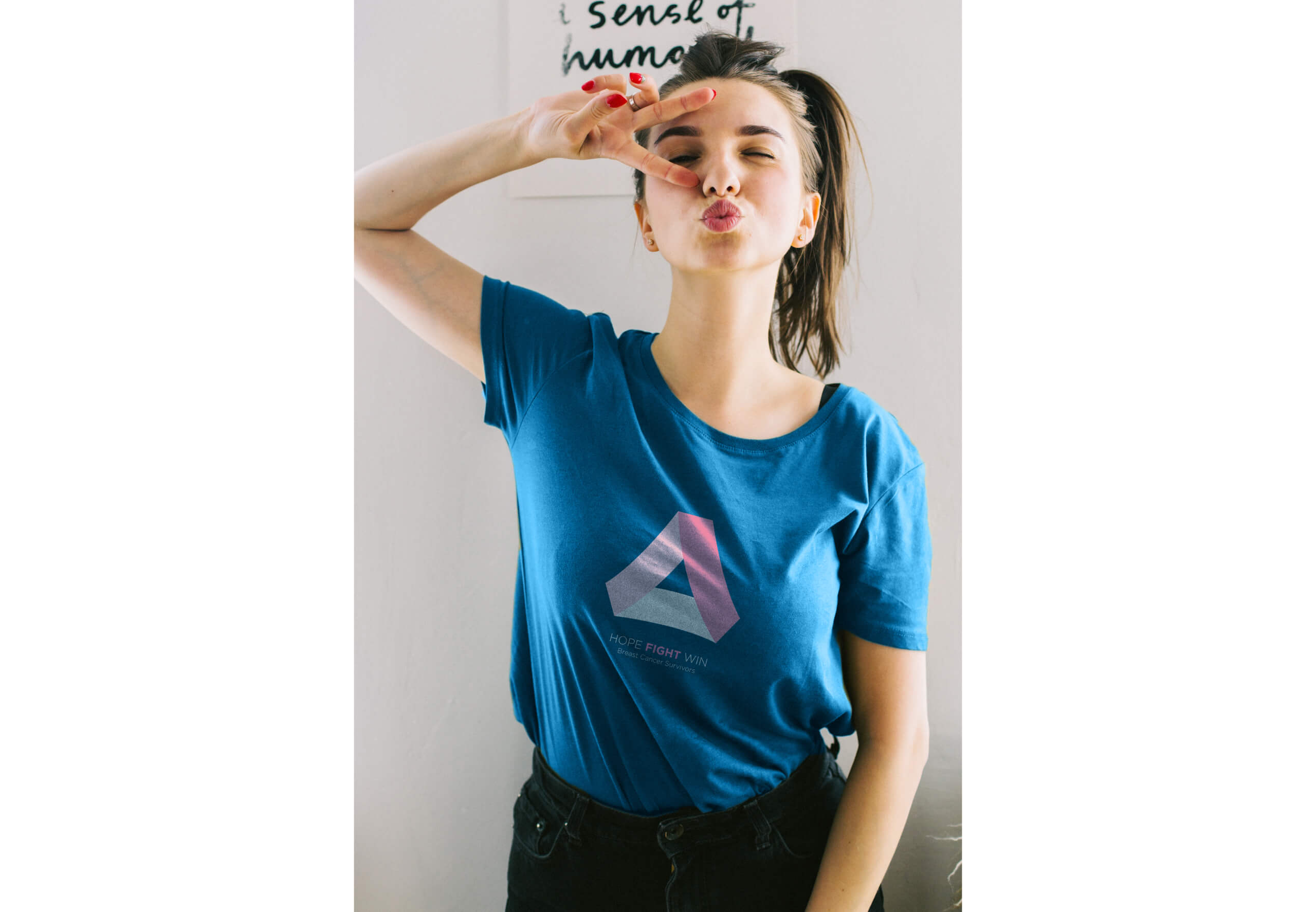 campaign girl in tee shirt